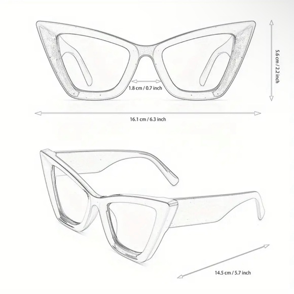 Marble Cat Eye Brown Gradient Tint Sunglasses - Picture 2 of 5